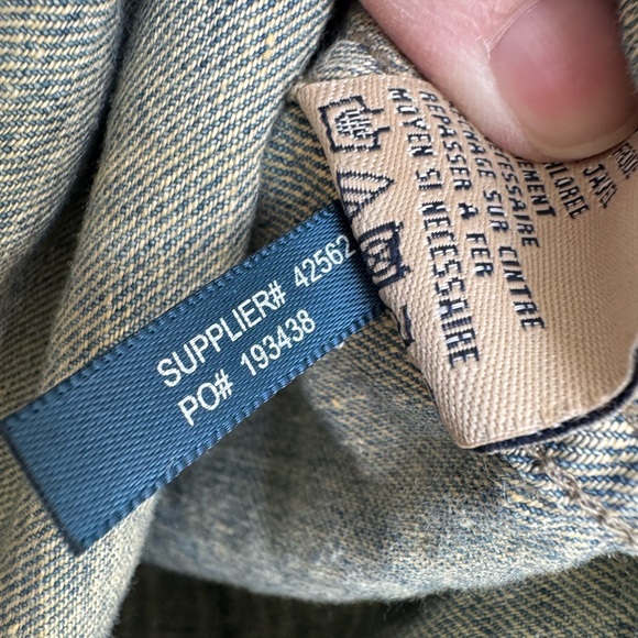 Ralph Lauren Distressed Denim Shirt Size 4 - Picture 5 of 7